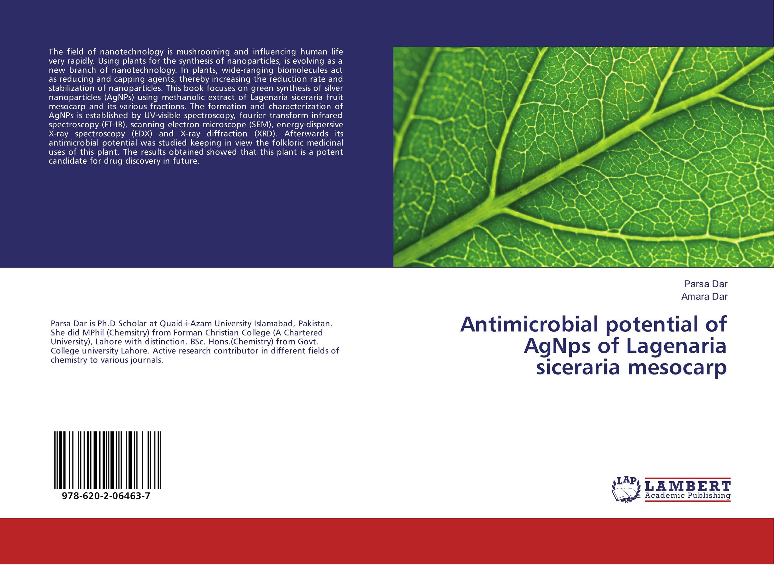 Antimicrobial potential of AgNps of Lagenaria siceraria mesocarp..