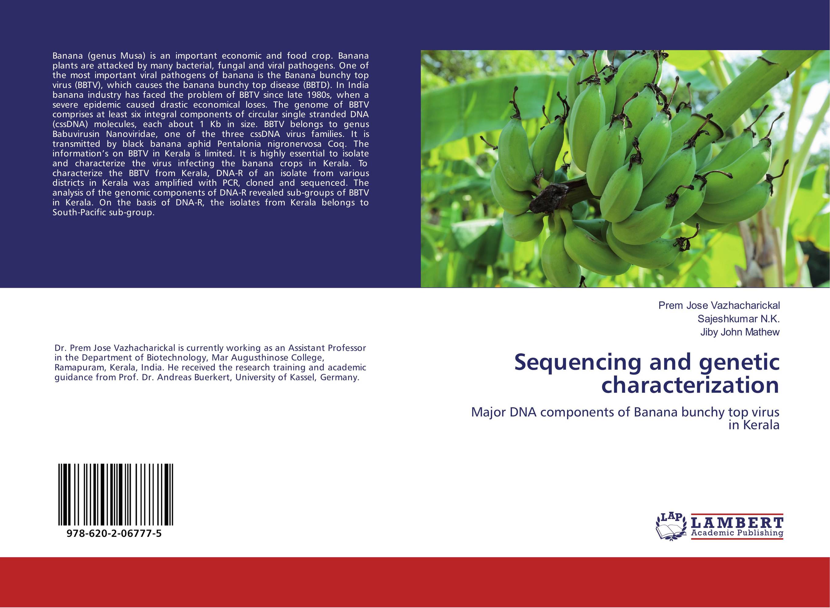Sequencing and genetic characterization. Major DNA components of Banana bunchy top virus in Kerala.