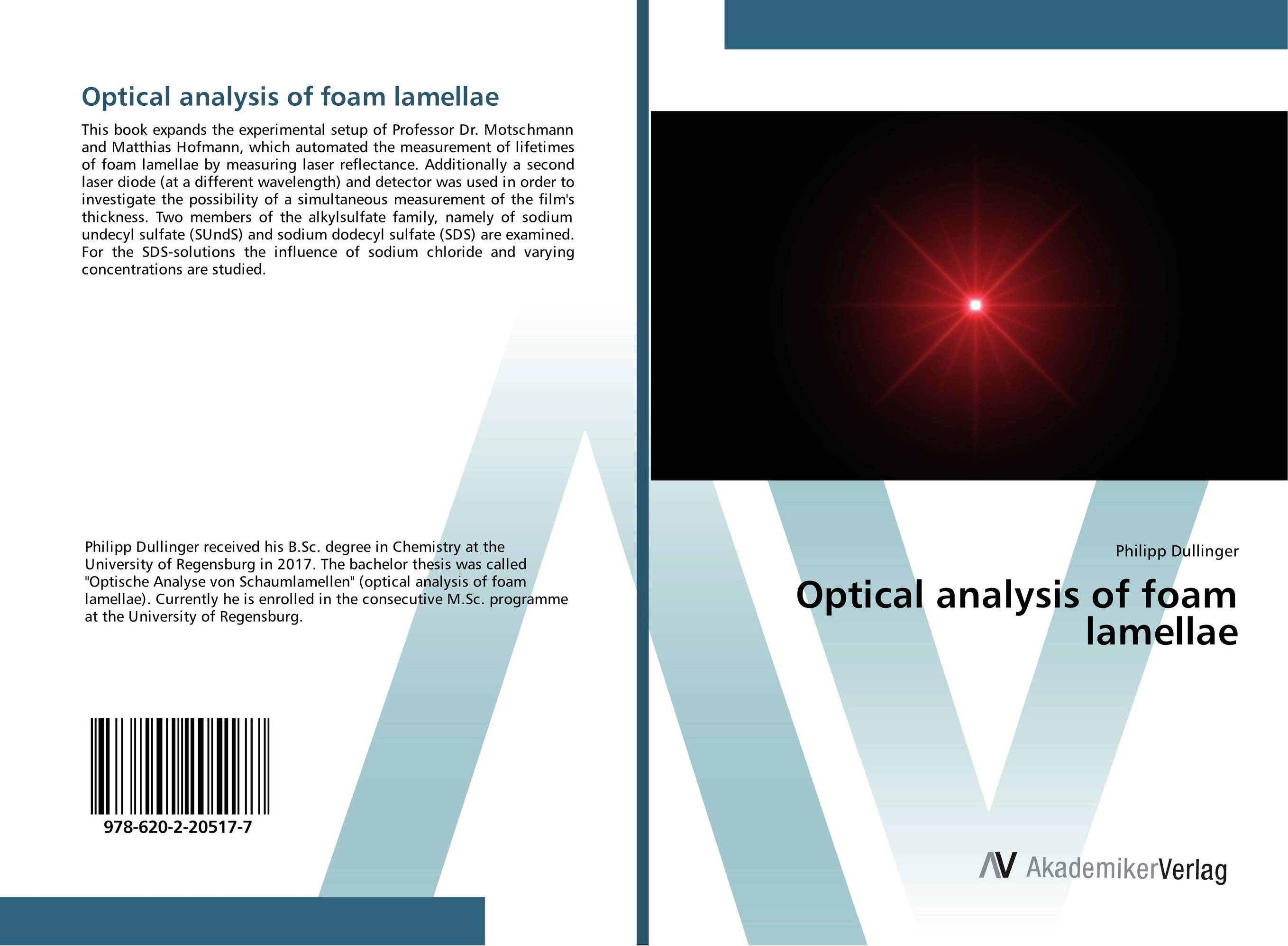 Optical analysis of foam lamellae..