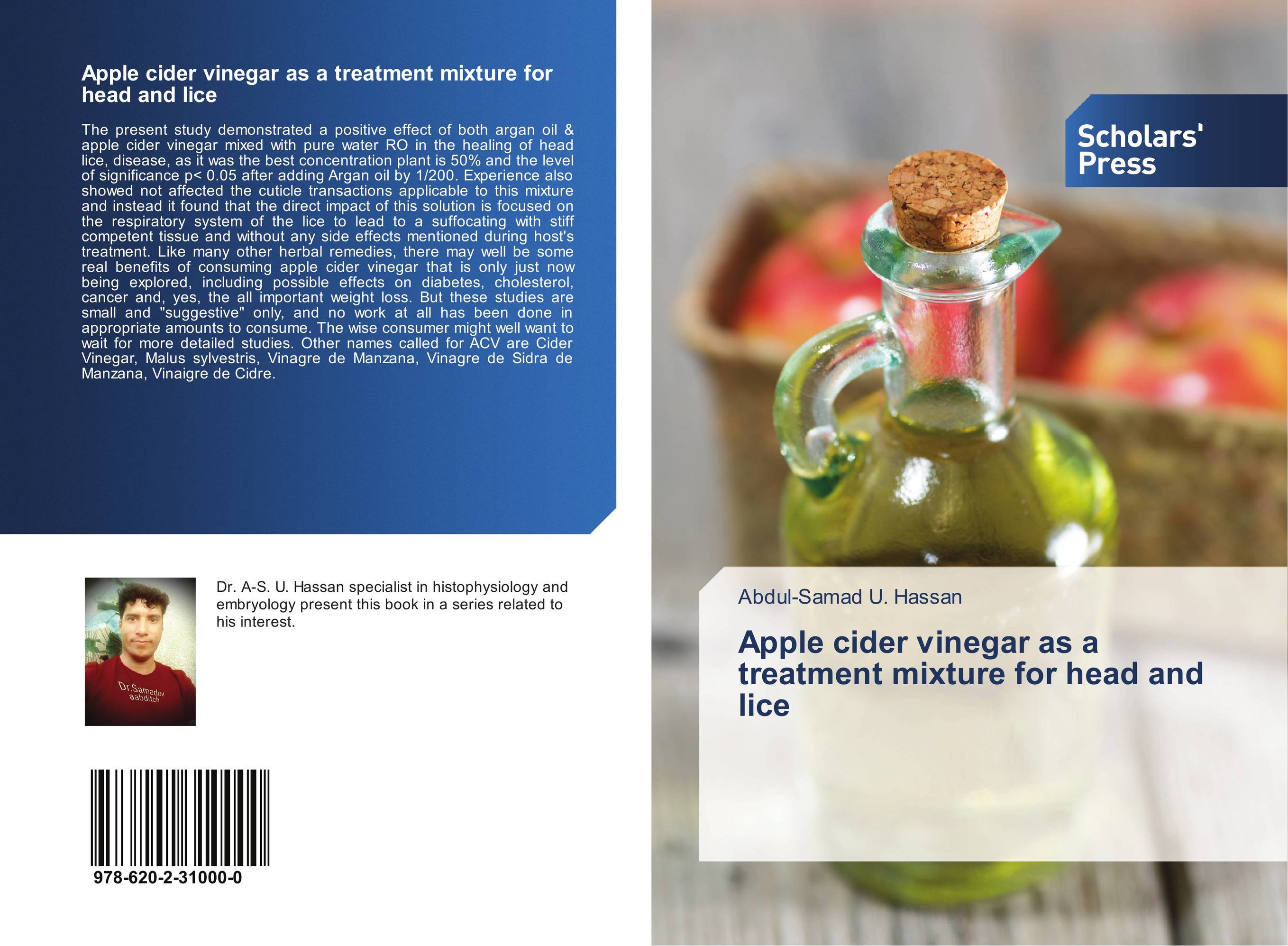 Apple cider vinegar as a treatment mixture for head and lice..