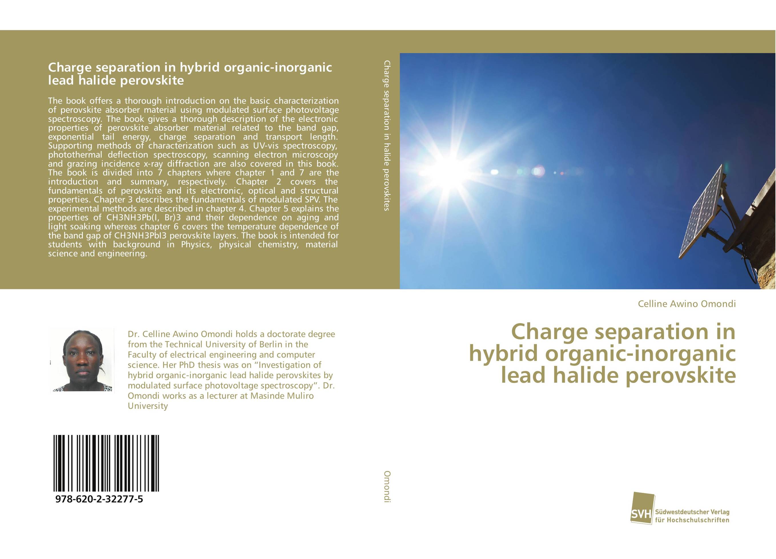 Charge separation in hybrid organic-inorganic lead halide perovskite..