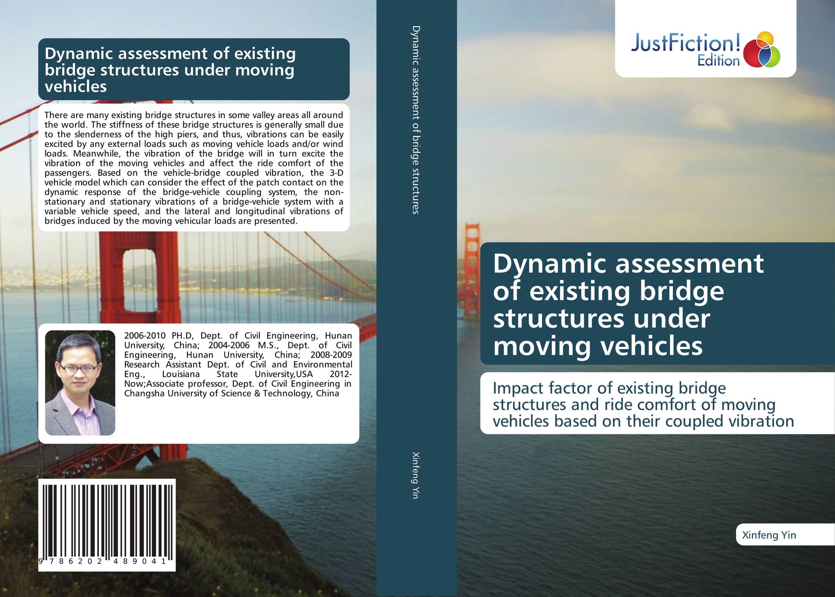 Dynamic assessment of existing bridge structures under moving vehicles. Impact factor of existing bridge structures and ride comfort of moving vehicles based on their coupled vibration.